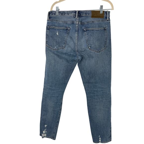 Todd Snyder Jeans Men 32x32 Light Blue Distressed Selvedge Denim from Japan - Picture 2 of 11